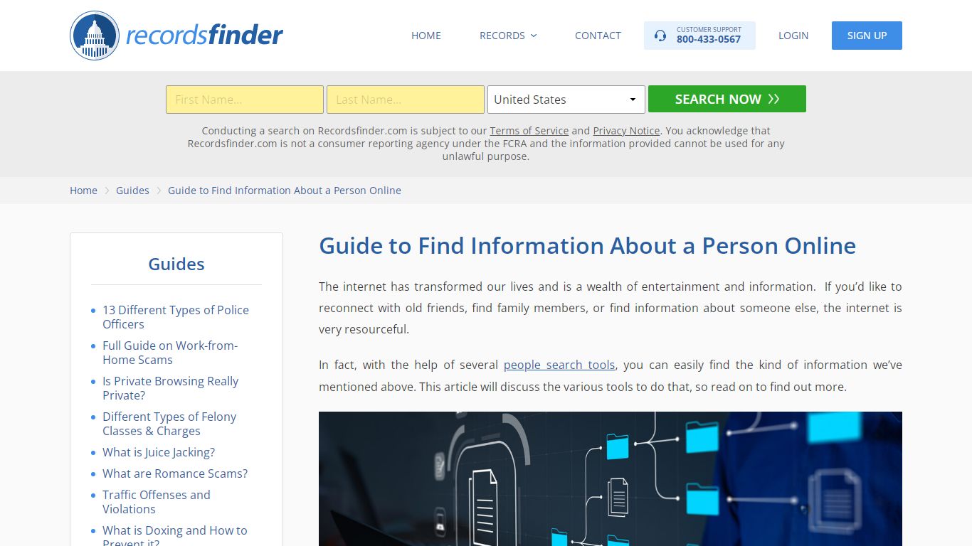 How to Find Information About Someone for Free - RecordsFinder